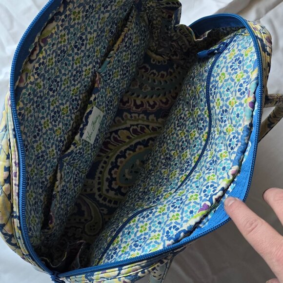 Vera Bradley Capri Blue Bowler Bag - Picture 5 of 7